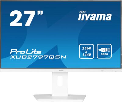 ������� Iiyama 27" ProLite XUB2797QSN-W2 ����� IPS LED 16:9 HDMI M/M ������� HAS Piv 1300:1 300cd 178��/178�� 2560x1440 100Hz DP Quad HD 2K (1440p) USB 6.1��