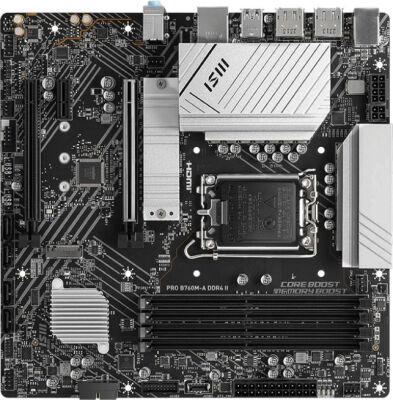 ����������� ����� MSI PRO B760M-A DDR4 II Soc-1700 Intel B760 4xDDR4 mATX AC`97 8ch(7.1) 2.5Gg+HDMI+DP