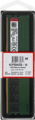 ������ DDR5 16GB 5600MHz Kingston KCP556US8-16 RTL PC5-44800 CL46 DIMM 288-pin 1.1� single rank Ret