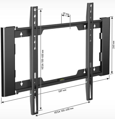 ��������� ��� ���������� Holder LCD-F4915-B ������ 26"-55" ����.45�� ��������� �������������