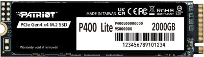 ���������� SSD Patriot PCIe 4.0 x4 2TB P400LP2KGM28H P400 Lite M.2 2280