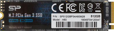 ���������� SSD Silicon Power PCIe 3.0 x4 512GB SP512GBP34A60M28 M-Series M.2 2280