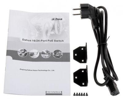 ���������� Dahua DH-PFS4226-24ET-360 (L2) 24x100����/� 2x1����/� 2x�����(1000BASE-T/SFP) 22PoE+ 2PoE++ 360W �����������