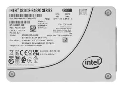 SSD   SATA2.5" 480GB TLC D3-S4620 SSDSC2KG480GZ01 INTEL
