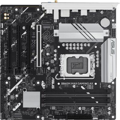 ����������� ����� Asus B860M MAX GAMING AX Soc-1851 Intel B860 4xDDR5 mATX AC`97 8ch(7.1) 2.5Gg RAID+DP