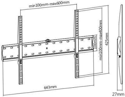 ��������� ��� ���������� Ultramounts UM805F ������ 37"-70" ����.40�� ��������� �������������