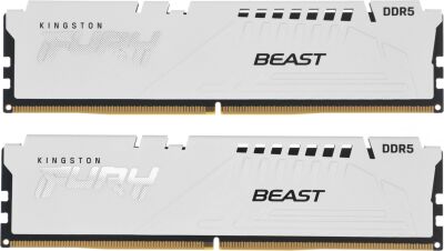 ������ DDR5 2x16GB 6000MHz Kingston KF560C36BWE2K2-32 Fury Beast White Expo RTL Gaming PC5-48000 CL36 DIMM 288-pin 1.35� kit single rank � ���������� Ret