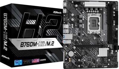 ����������� ����� Asrock B760M-H2/M.2 Soc-1700 Intel B760 2xDDR5 mATX AC`97 8ch(7.1) 2.5Gg RAID+HDMI