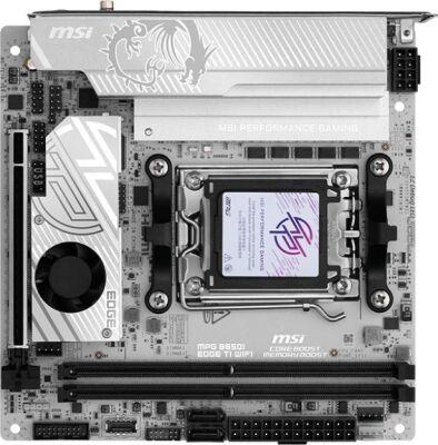 ����������� ����� MSI MPG B850I EDGE TI WIFI Socket AM5 AMD B850 2xDDR5 mini-ITX AC`97 8ch(7.1) 5Gigabit RAID+HDMI