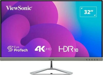 ������� ViewSonic 31.5" VX3276-4K-MHD-2 ����������� VA LED 16:9 HDMI M/M ������� 350cd 178��/178�� 3840x2160 60Hz DP 4K 6.9��