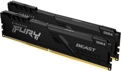 ������ DDR4 2x16Gb 3600MHz Kingston KF436C18BBK2/32 Fury Beast Black RTL Gaming PC4-28800 CL18 DIMM 288-pin 1.35� single rank � ���������� Ret