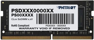 ������ DDR4 16GB 3200MHz Patriot PSD416G32002S Signature Line RTL PC4-25600 CL22 SO-DIMM 260-pin 1.2� Ret