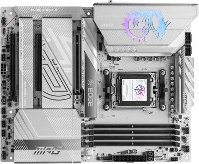 ����������� ����� MSI MPG X870E EDGE TI WIFI Socket AM5 AMD X870E 4xDDR5 ATX AC`97 8ch(7.1) 5Gigabit RAID+HDMI