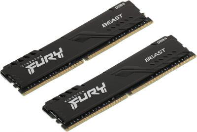 ������ DDR4 2x16Gb 3200MHz Kingston KF432C16BBK2/32 Fury Beast Black RTL Gaming PC4-25600 CL16 DIMM 288-pin 1.35� single rank � ���������� Ret
