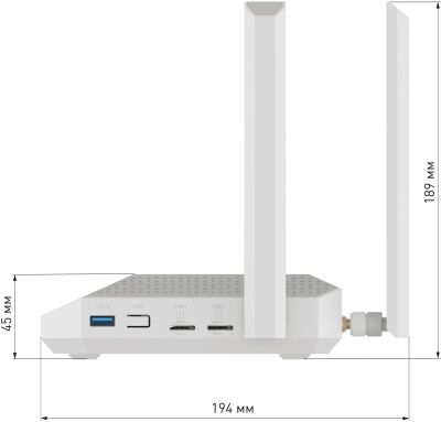 ������ ������������ Keenetic Netcraze Hero 5G (NC-4110) AX3000 10/100/1000/2500BASE-TX/4G cat.12 �����