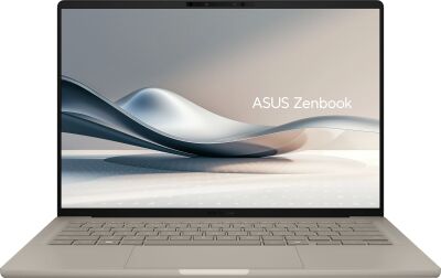 ������� Asus Zenbook A14 UX3407QA-QD197W Snapdragon X X1-26-100 16Gb SSD512Gb Qualcomm Adreno 14" OLED WUXGA (1920x1200) Windows 11 Home beige WiFi BT Cam (90NB1501-M00850)