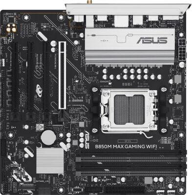 ����������� ����� Asus B850M MAX GAMING WIFI Socket AM5 AMD B850 4xDDR5 mATX AC`97 8ch(7.1) GbLAN RAID+HDMI+DP