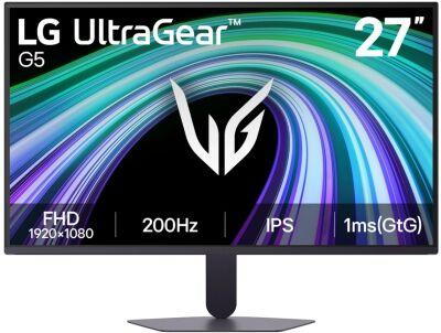 ������� LG 27" UltraGear 27G523B-B ������ IPS LED 16:9 HDMI ������� 1000:1 300cd 178��/178�� 1920x1080 200Hz FreeSync Premium DP FHD 4.2��