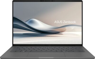 ������� Asus Zenbook A14 UX3407QA-QD267W Snapdragon X X1-26-100 16Gb SSD512Gb Qualcomm Adreno 14" OLED WUXGA (1920x1200) Windows 11 Home grey WiFi BT Cam Bag (90NB1502-M00DN0)