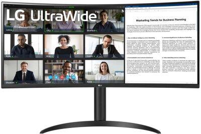 ������� LG 34" UltraWide 34WR55QK-B ������ VA LED 21:9 HDMI ������� HAS 300cd 178��/178�� 3440x1440 100Hz DP Ultra WQHD USB 6.9��