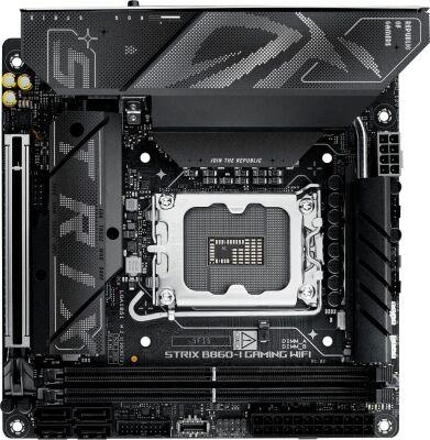 ����������� ����� Asus ROG STRIX B860-I GAMING WIFI Soc-1851 Intel B860 2xDDR5 mini-ITX AC`97 8ch(7.1) 2.5Gg RAID+HDMI+DP