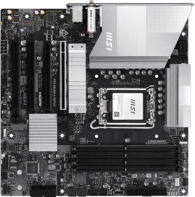 ����������� ����� MSI PRO B860M-A WIFI6E Soc-1851 Intel B860 mATX AC`97 8ch(7.1) 5Gigabit RAID+HDMI+DP