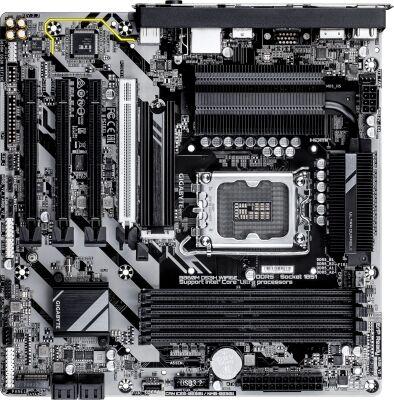 ����������� ����� Gigabyte B860M DS3H WIFI6E Soc-1851 Intel B860 4xDDR5 mATX AC`97 8ch(7.1) 2.5Gg RAID+HDMI+DP