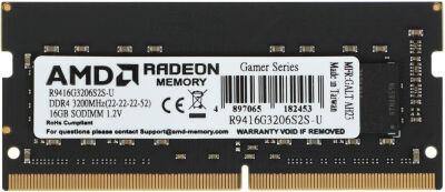 ������ DDR4 16Gb 3200MHz AMD R9416G3206S2S-U R9 RTL PC4-25600 CL22 SO-DIMM 260-pin 1.2� Ret