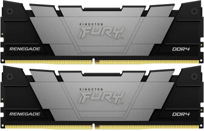 ������ DDR4 2x32GB 3200MHz Kingston KF432C16RB2K2/64 Fury Renegade Black RTL Gaming PC4-25600 CL16 DIMM 288-pin 1.35� dual rank � ���������� Ret