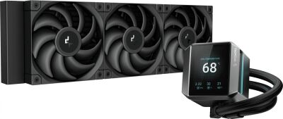 ������� �������� ���������� Deepcool Mystique 360 Soc-AM5/AM4/1200/1700/1851 ������ 4-pin 36.49dB Al LCD 300W 1847gr Ret (R-LX750-BKDSNMP-G-1)