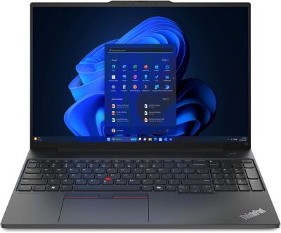 ������� Lenovo ThinkPad E16 G2 Ryzen 5 7535U 16Gb SSD512Gb AMD Radeon 660M 16" IPS WUXGA (1920x1200) Windows 11 Pro black WiFi BT Cam (21M5S08L00)