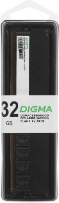 ������ DDR5 32GB 5600MHz Digma DGMAD55600032D RTL PC5-44800 CL46 DIMM 288-pin 1.1� dual rank Ret