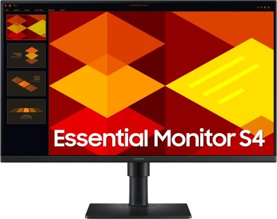 ������� Samsung 27" Essential S4 S27D400GAUXEN ������ IPS LED 16:9 HDMI ������� HAS Piv 1000:1 250cd 178��/178�� 1920x1080 100Hz DP FHD USB 4��
