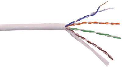 ������ �������������� Lanmaster LAN-5EUTP-HFLT-GY ���.5E UTP 4 ���� 24AWG LSZH ���������� 305� �����