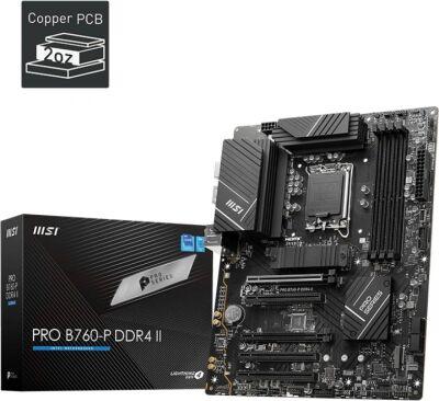 ����������� ����� MSI PRO B760-P DDR4 II Soc-1700 Intel B760 4xDDR4 ATX AC`97 8ch(7.1) 2.5Gg+HDMI+DP