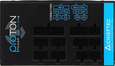 ���� ������� Chieftec ATX 850W Proton BDF-850C 80+ bronze (20+4pin) APFC 140mm fan 9xSATA Cab Manag RTL