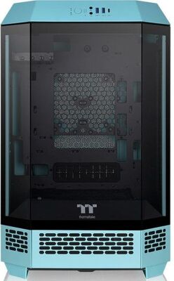 ������ Thermaltake The Tower 300 Turquoise ������� ��� �� mATX 8x120mm 6x140mm 2xUSB3.0 audio bott PSU