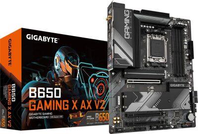 ����������� ����� Gigabyte B650 GAMING X AX V2 Socket AM5 AMD B650 4xDDR5 ATX AC`97 8ch(7.1) 2.5Gg RAID+HDMI+DP