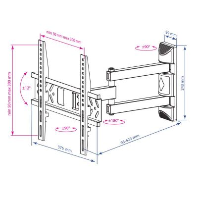 ��������� ��� ���������� Kromax PIXIS-XS ������ 22"-55" ����.30�� ��������� ���������-��������� � ���������