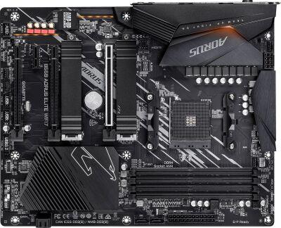 ����������� ����� Gigabyte B550 AORUS ELITE WIFI7 Soc-AM4 AMD B550 4xDDR4 ATX AC`97 8ch(7.1) 2.5Gg RAID+HDMI+DP