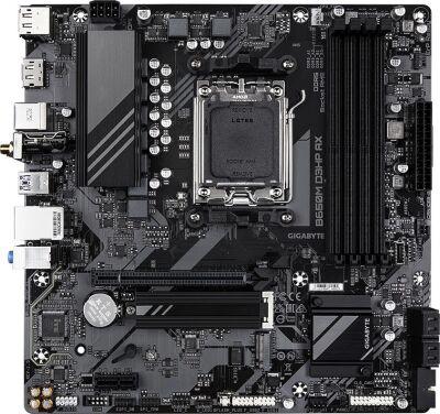 ����������� ����� Gigabyte B650M D3HP AX SocketAM5 AMD B650 4xDDR5 mATX AC`97 8ch(7.1) 2.5Gg RAID+HDMI+DP