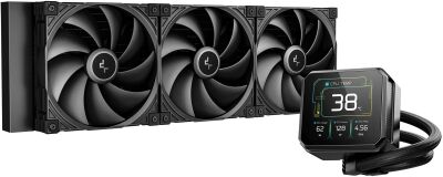 ������� �������� ���������� Deepcool Spartacus 420 ARGB Soc-AM5/AM4/1200/1700/1851 ������ 4-pin 32.89dB Al LCD 350W 2647gr Ret (R-SPT420-BKDSMP-G-1)