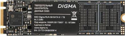 ���������� SSD Digma SATA-III 1TB DGSR1001TS93T Run S9 M.2 2280