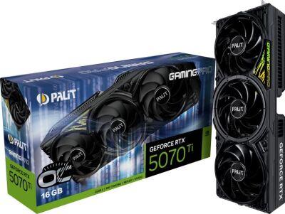 ���������� Palit PCI-E 5.0 PA-RTX5070Ti GAMINGPRO OC NVIDIA GeForce RTX 5070TI 16Gb 256bit GDDR7 2295/28000 HDMIx1 DPx3 HDCP Ret
