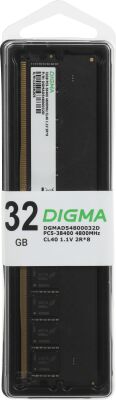 ������ DDR5 32GB 4800MHz Digma DGMAD54800032D RTL PC5-38400 CL40 DIMM UDIMM 288-pin 1.1� dual rank Ret