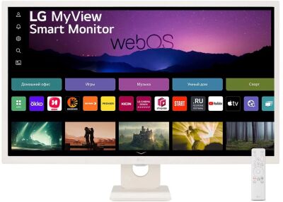 ������� LG 31.5" MyView 32SR50F-W ����� IPS LED 16:9 HDMI M/M ������� 250cd 178��/178�� 1920x1080 60Hz FHD USB 6.6��