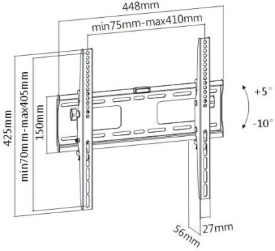 ��������� ��� ���������� Ultramounts UM841T ������ 32"-55" ����.50�� ��������� ������