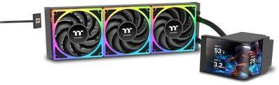 ������� �������� ���������� Thermaltake MAGCurve 360 Ultra ARGB Soc-AM5/AM4/1200/1700/1851 ������ 4-pin 32.8-35.1dB Al LCD Ret (CL-W453- PL12SW-A)