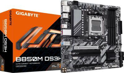 ����������� ����� Gigabyte B850M DS3H Socket AM5 AMD B850 4xDDR5 mATX AC`97 8ch(7.1) 2.5Gg RAID+HDMI+DP