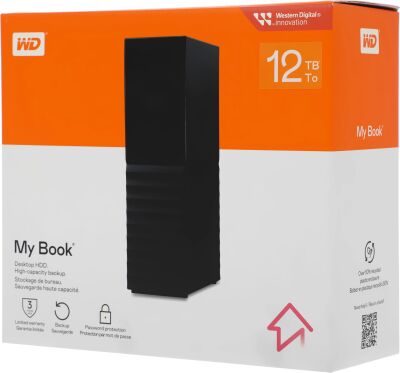 ������� ���� WD USB3.0 12.2TB WDBBGB0120HBK-EESN My Book 3.5" ������